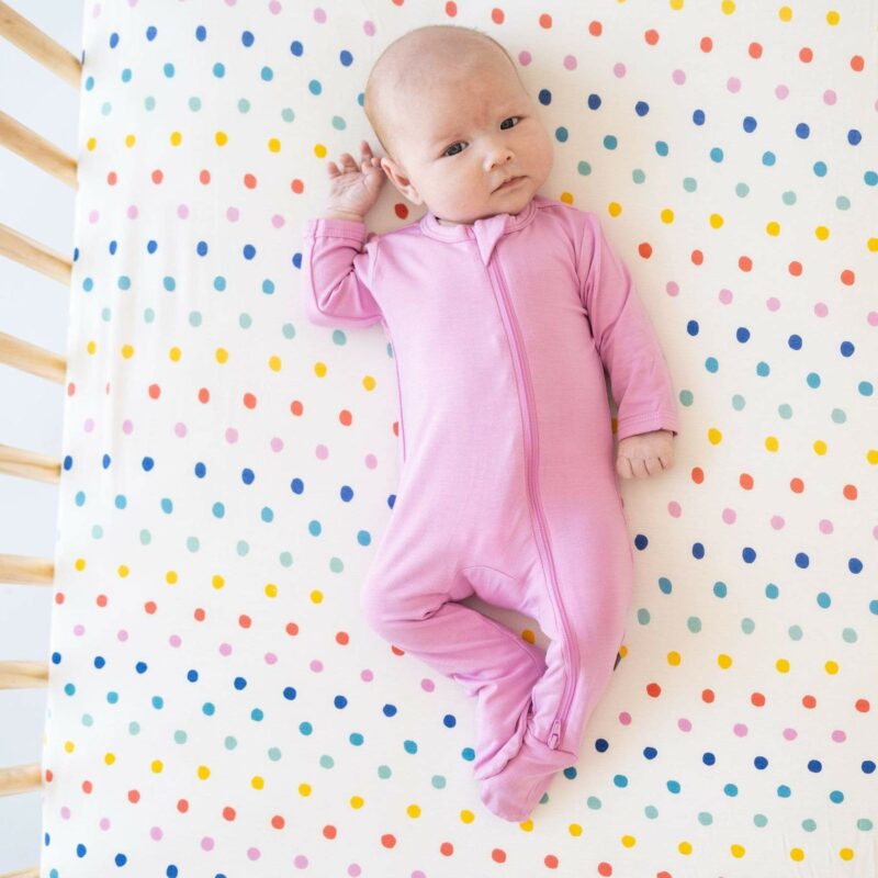 Kyte BABY Crib Sheet in Polka Dots