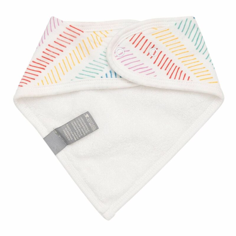 Kyte BABY Printed Bib in Herringbone Blossom