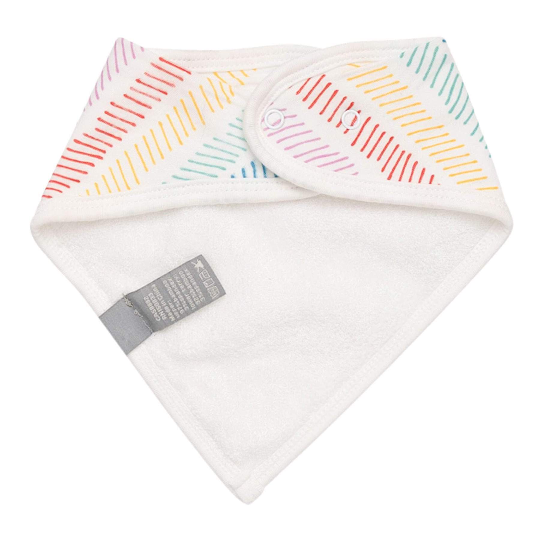 Kyte BABY Printed Bib in Herringbone Blossom