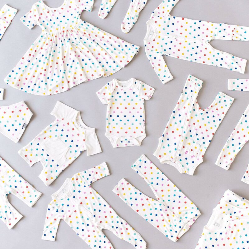 Kyte BABY Printed Bib in Polka Dots