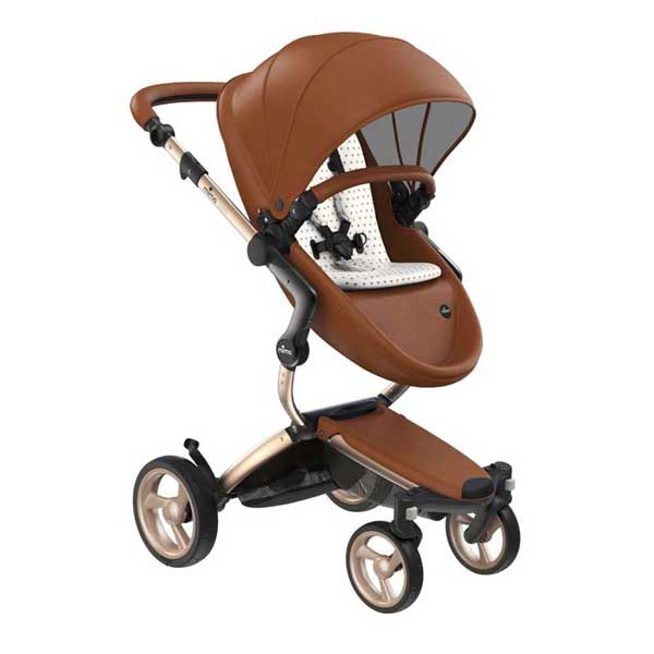 Champagne Camel and White and Gold Mima Xari Open Box Stroller Deal
