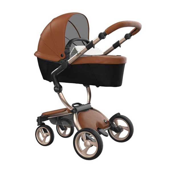 Champagne Camel and White and Gold Mima Xari Open Box Stroller Deal