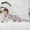 Peregrine Kidswear Space Doodle Bamboo Two-Piece Pajamas