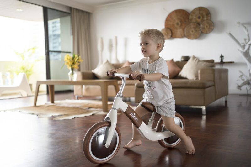 Mima Zoom Balance Bike in White Camel for Toddlers