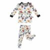 Peregrine Kidswear Space Doodle Bamboo Two-Piece Pajamas