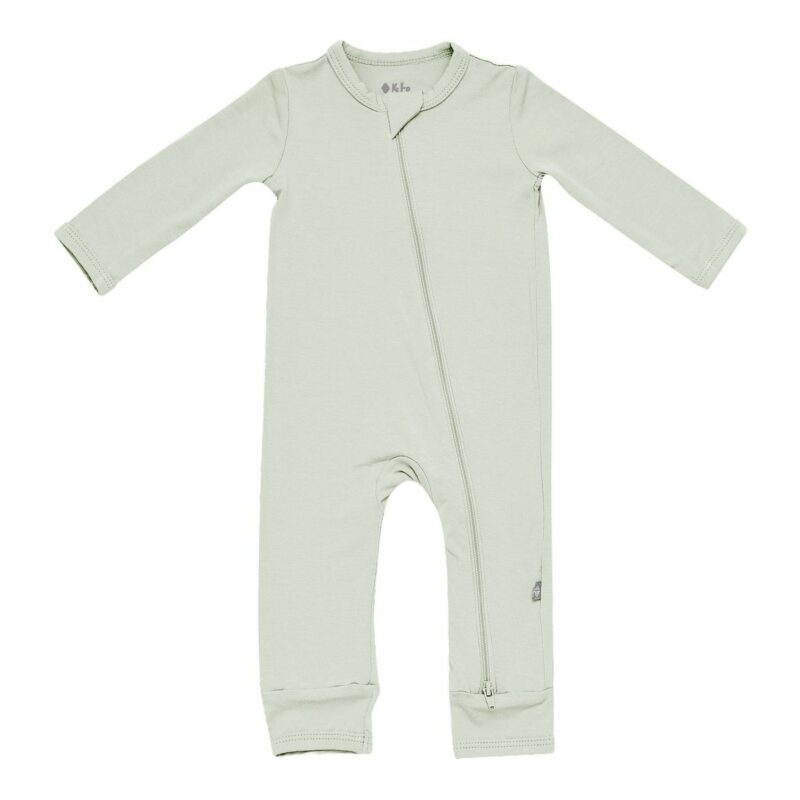 Kyte BABY Zippered Romper in Aloe