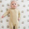 Kyte BABY Zippered Romper in Wheat