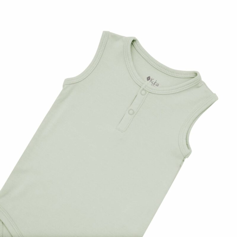 Kyte BABY Sleeveless Bodysuit in Aloe