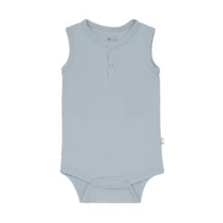 Kyte BABY Sleeveless Bodysuit in Fog