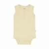 Kyte BABY Sleeveless Bodysuit in Wheat