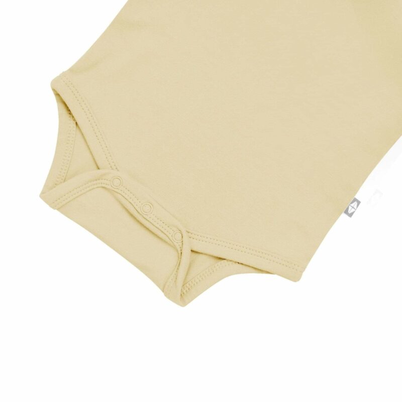 Kyte BABY Sleeveless Bodysuit in Wheat