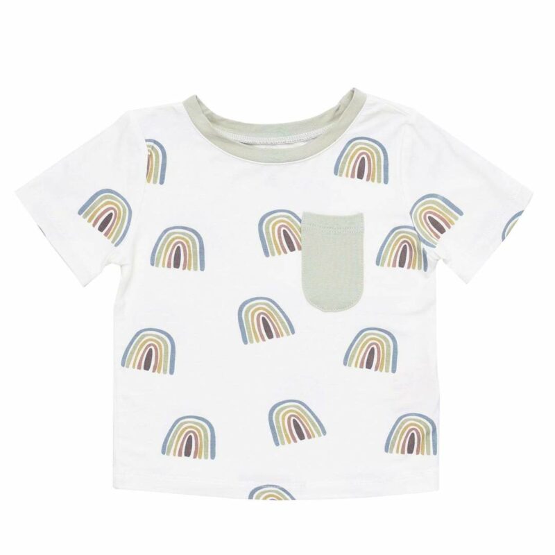 Kyte BABY Toddler Tee in Aloe Rainbow