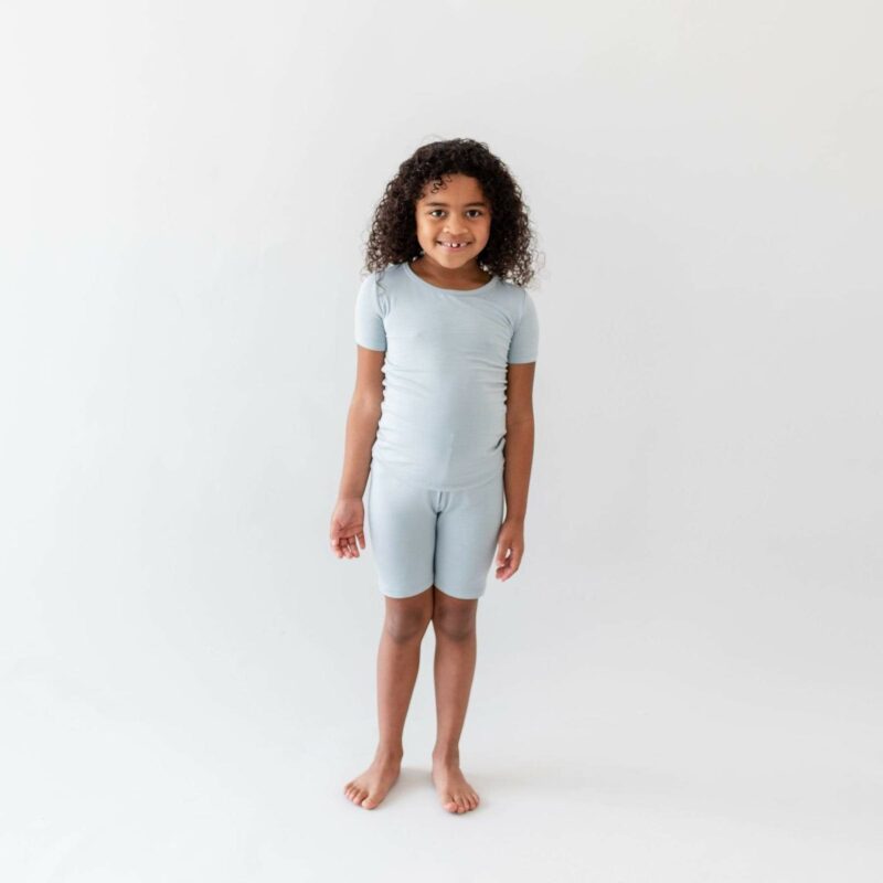 Kyte BABY Short Sleeve Toddler Pajama Set in Fog