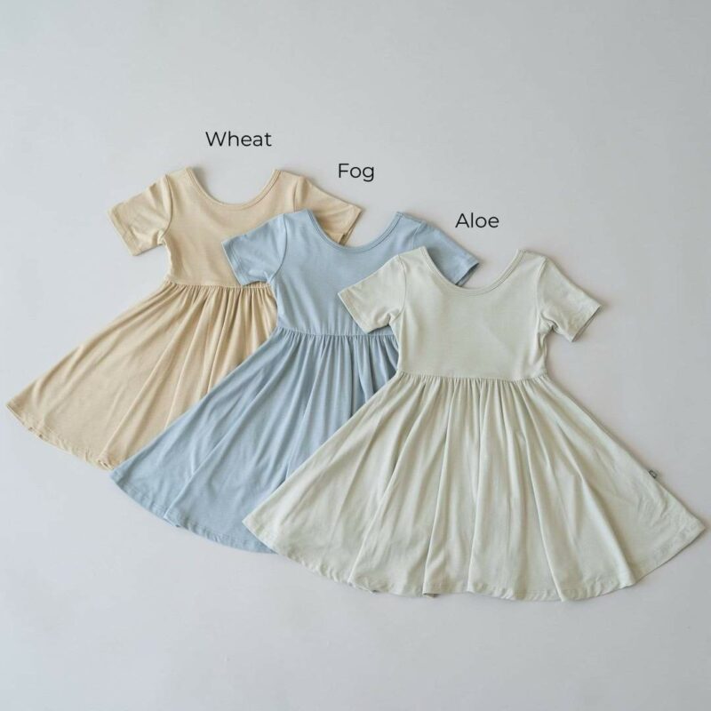 Kyte BABY Twirl Dress in Fog