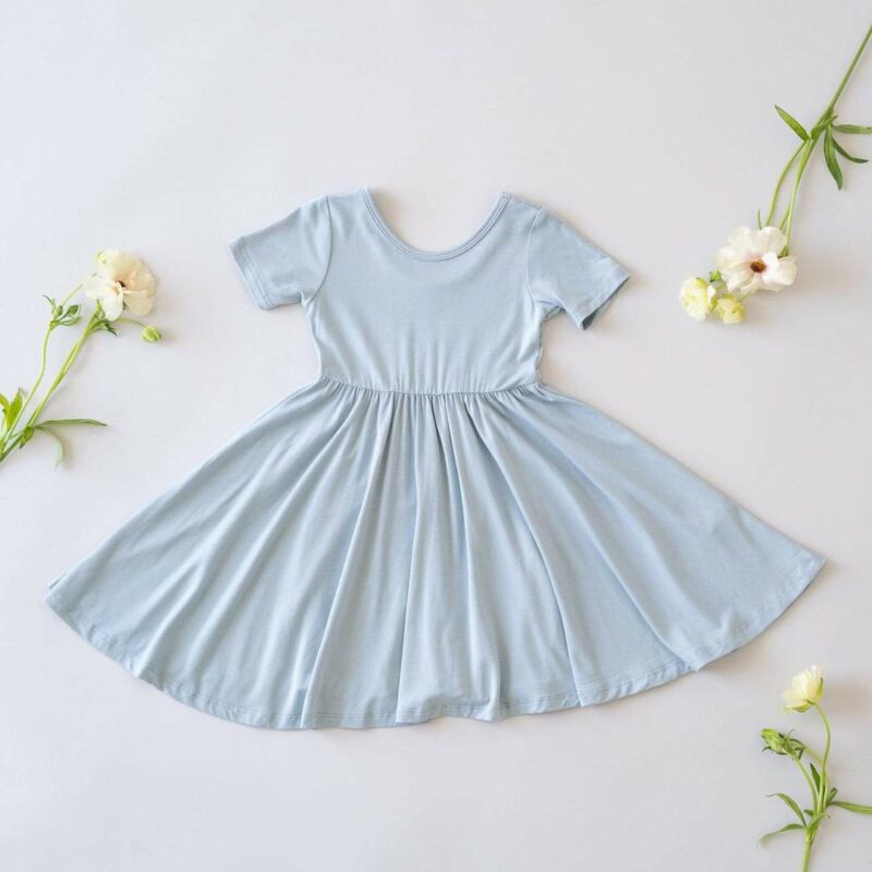 Kyte BABY Twirl Dress in Fog