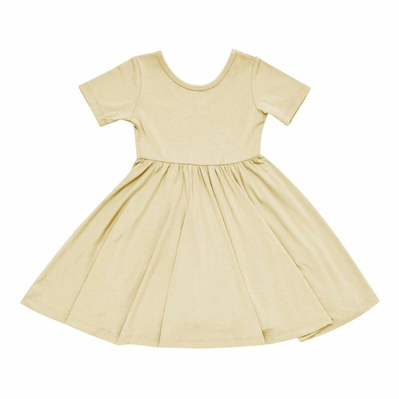 Kyte BABY Twirl Dress in Wheat