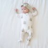 Kyte BABY Zippered Footie in Aloe Rainbow