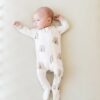 Kyte BABY Zippered Footie in Aloe Rainbow