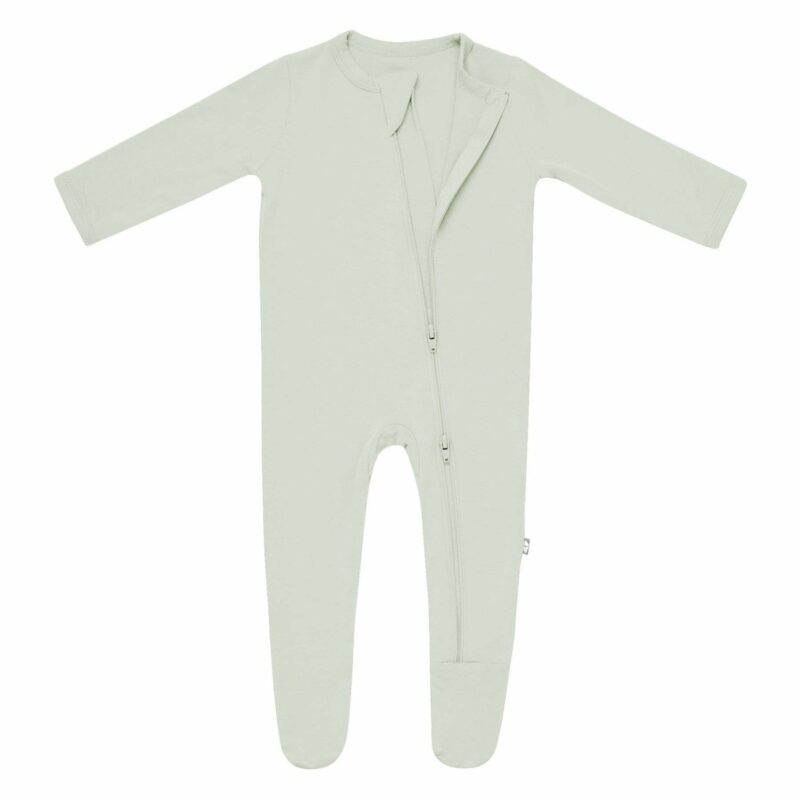 Kyte BABY Zippered Footie in Aloe