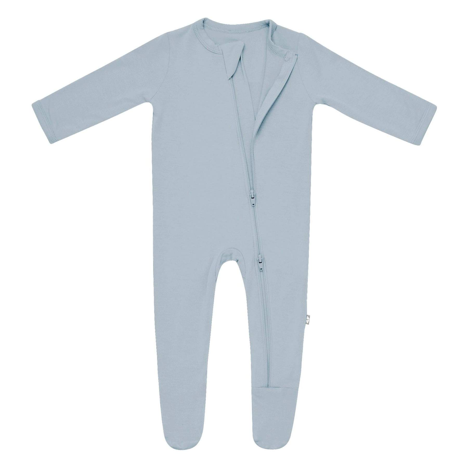 Kyte BABY Zippered Footie in Fog