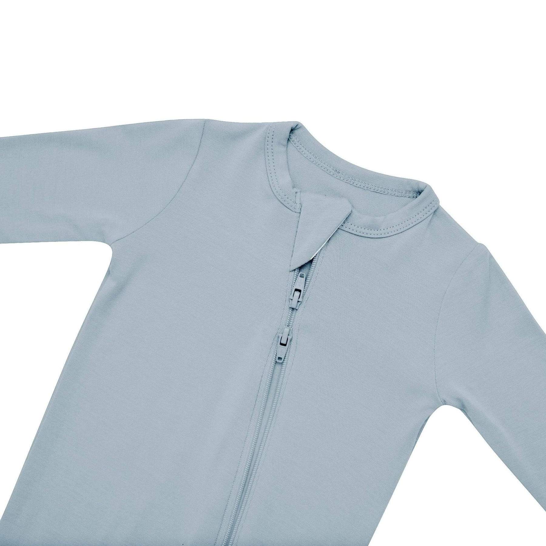 Kyte BABY Zippered Footie in Fog Blossom