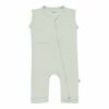 Kyte BABY Zippered Sleeveless Romper in Aloe