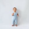 Kyte BABY Zippered Sleeveless Romper in Fog