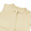 Kyte BABY Zippered Sleeveless Romper in Wheat