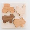Bannor Toys Chunky Wooden Farm Puzzle