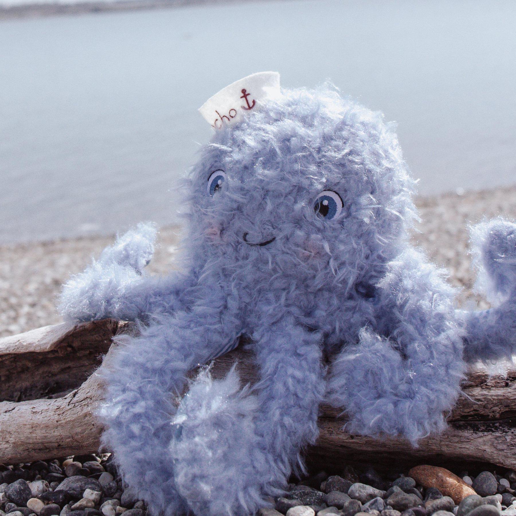 Blue octopus stuffed animal sales