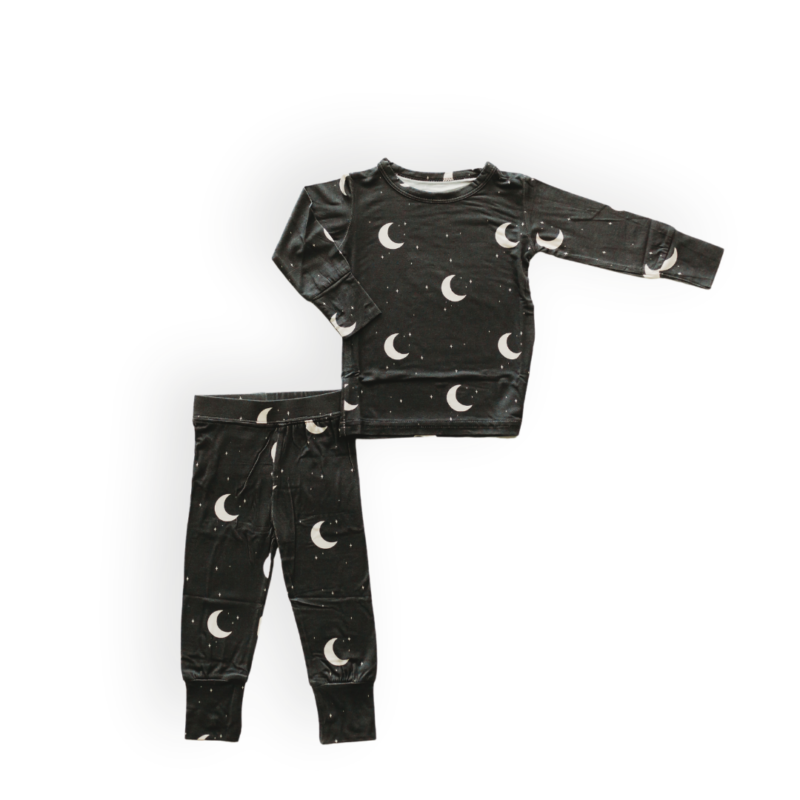 Mai Bee Gray Night Bamboo Two-Piece Pajama Set