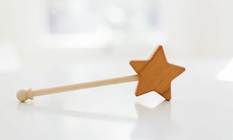 Bannor Toys Star Wooden Magic Wand