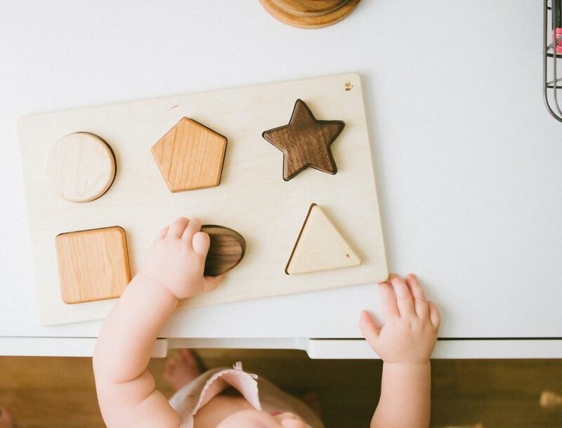 Bannor Toys Chunky Wooden Shape Puzzle