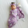 Little Sleepies Sienna's Unicorns Bamboo Swaddle & Headband Gift Set