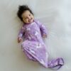 Little Sleepies Sienn'a Unicorns Bamboo Viscose Infant Knotted Gown