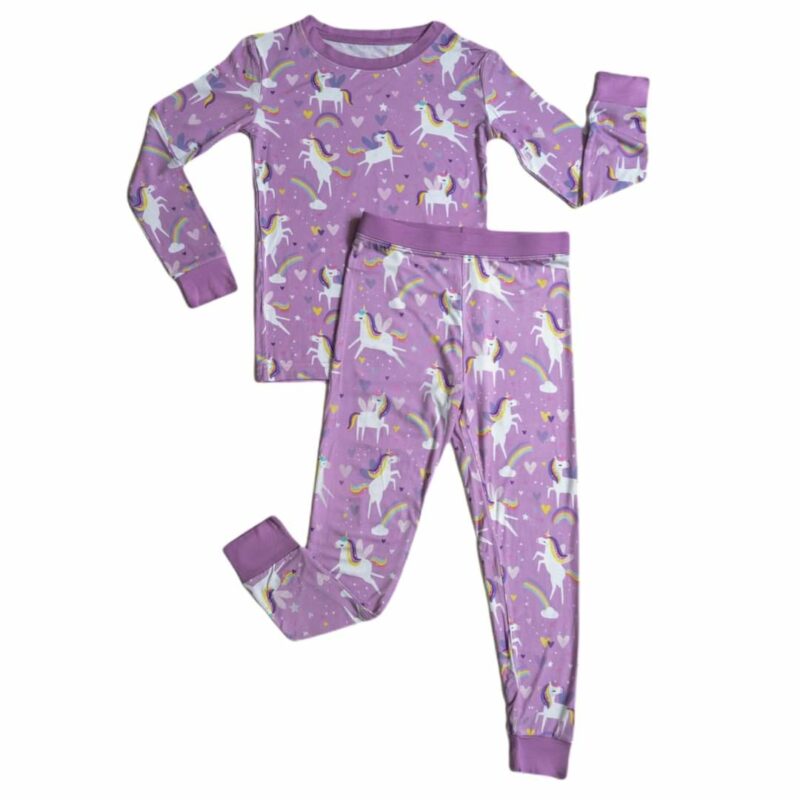 Little Sleepies Sienna's Unicorns Two-Piece Bamboo Viscose Pajama Set
