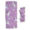 Little Sleepies Sienna's Unicorns Bamboo Swaddle & Headband Gift Set