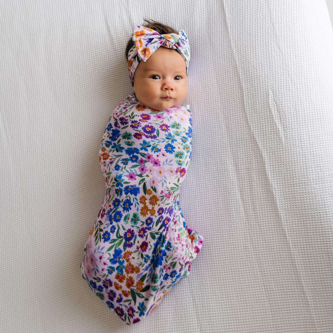 Sweet pea top swaddle