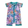 Little Sleepies Sweet Pea Floral Shorty Bamboo Viscose Zippy