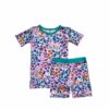 Little Sleepies Sweet Pea Floral Short Sleeve and Shorts Bamboo Viscose Pajamas