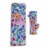 Little Sleepies Sweet Pea Floral Bamboo Viscose Swaddle and Headband Set