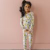 Little Sleepies Dusty Mauve Fall Leaves Two-Piece Bamboo Viscose Pajama Set