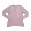 Little Sleepies Dusty Mauve Fall Leaves Bamboo Women's Long Sleeve Pajama Top