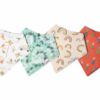 Copper Pearl Maui Baby Bandana Bib Set 4-Pack