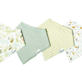 Copper Pearl Rex Baby Bandana Bit Set 4-Pack