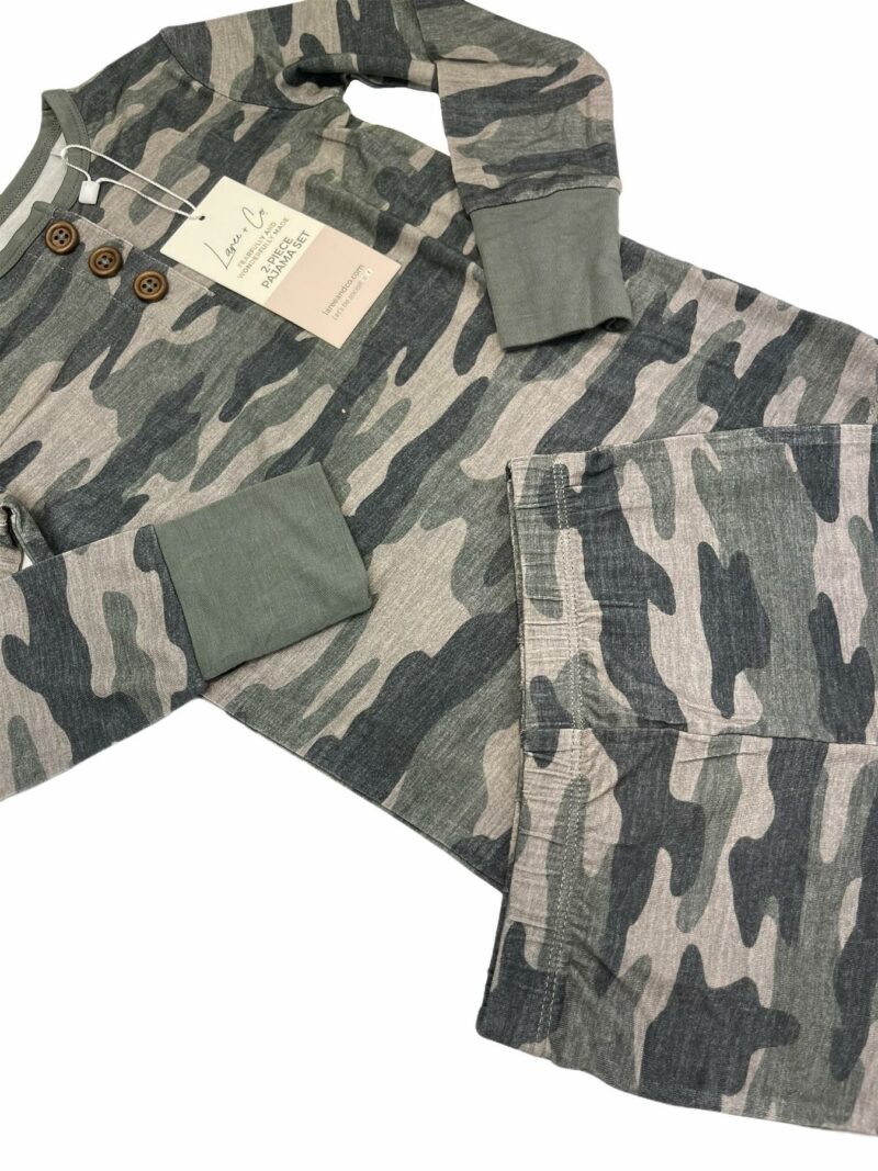 Laree + Co Kace Camo Bamboo Viscose Two-Piece Set