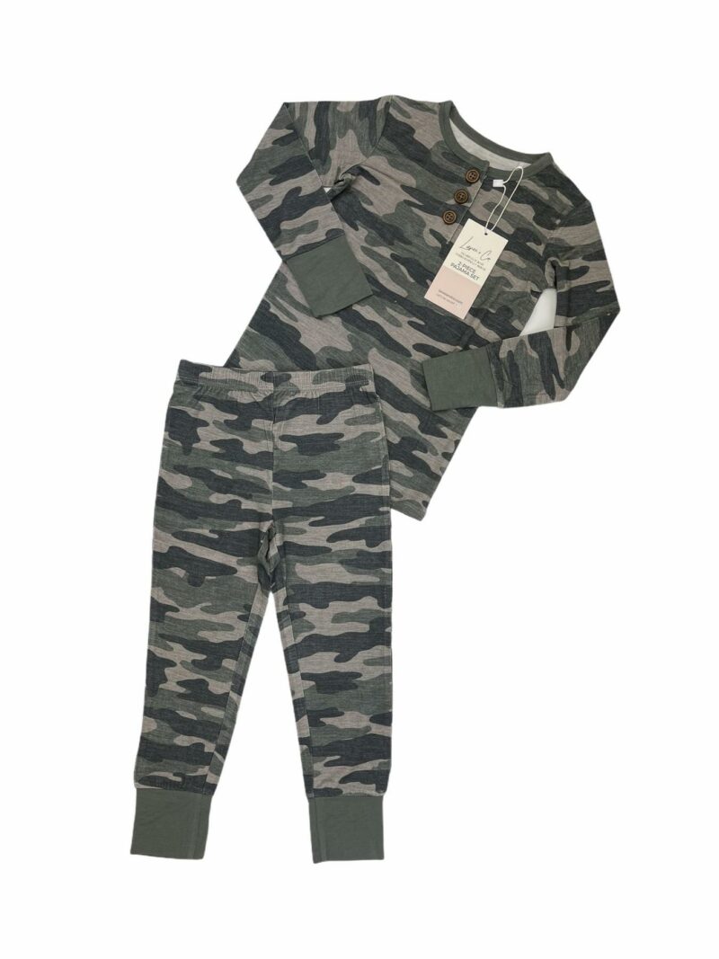 Laree + Co Kace Camo Bamboo Viscose Two-Piece Set