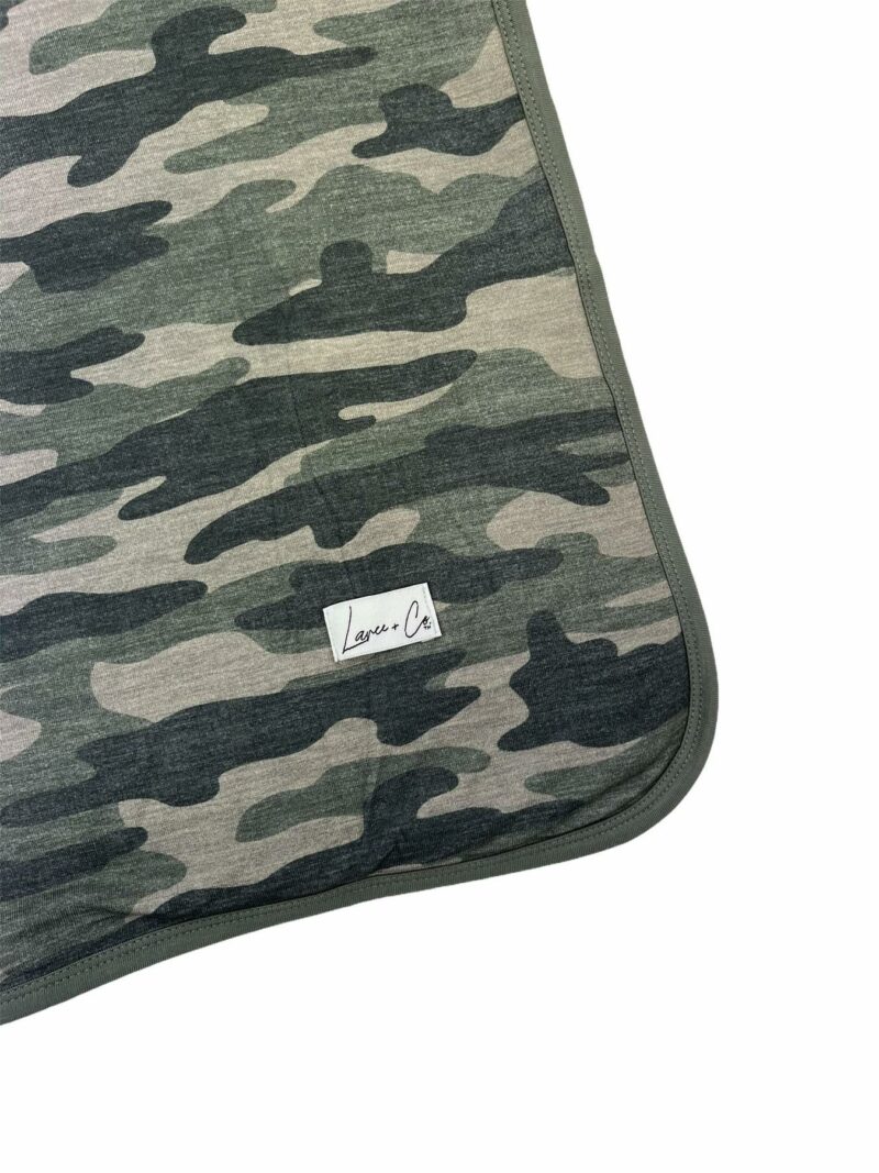 Laree + Co Kace Camo Bamboo Toddler Blanket