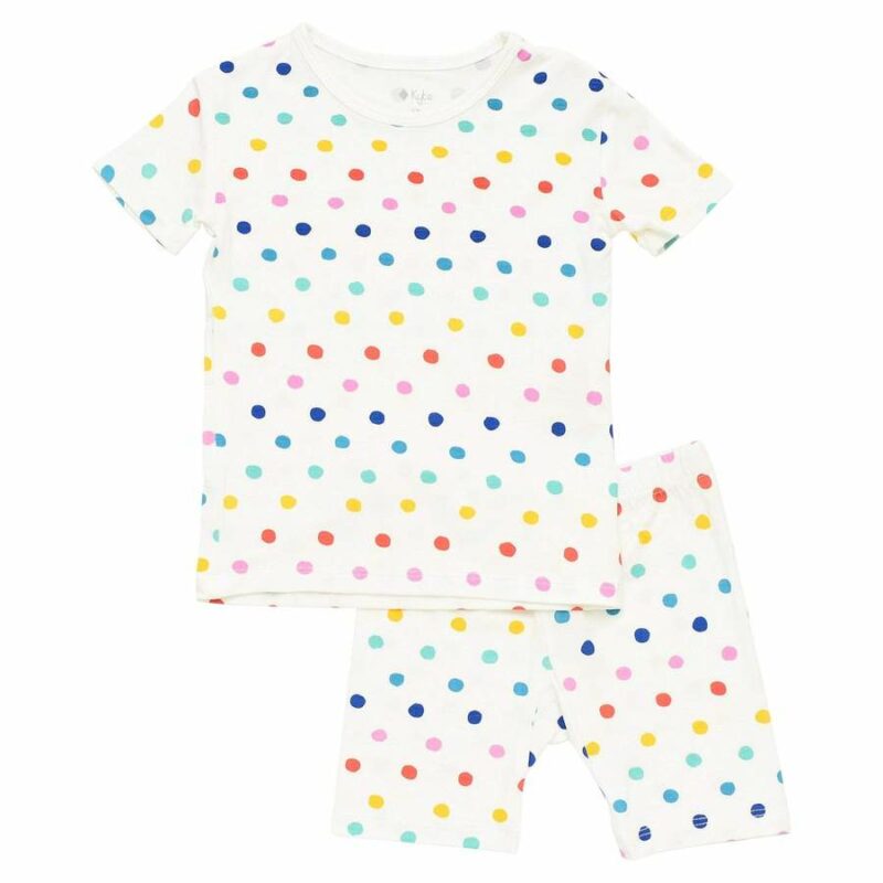 Kyte BABY Short Sleeve Toddler Pajama Set in Polka Dots