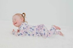 Laree + Co Maggie Floral Bamboo Ruffle Romper